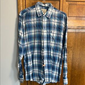 Jack Wills Blue Plaid Men's Shirt